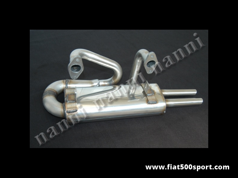 Art. 0236 - Muffler Fiat 500 Giardiniera NANNI stainless steel high efficiency. - Fiat 500 Giardiniera NANNI stainless steel high efficiency muffler.
