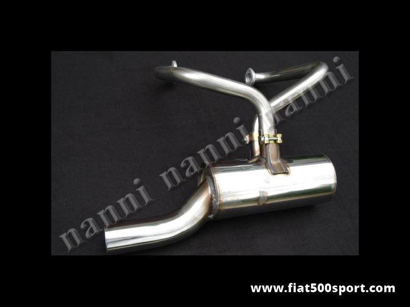 Art. 0237 - Marmitta Fiat 500 F L in acciaio inossidabile lucidato ad alto rendimento con attacco diretto sulla testata e tubo di scarico diametro 60 mm. Si monta con le ns. staffe di supporto art. 0221S (quelle per il motore 126) - Marmitta FIAT 500 F L in acciaio inossidabile lucidato ad alto rendimento con attacco diretto sulla testata e tubo di scarico diametro 60 mm. Si monta con le ns. staffe di supporto art. 0221S (quelle per il motore 126)
Art. 0237 - Marmitta Fiat 500 F L in acciaio inossidabile lucidato ad alto rendimento con attacco diretto sulla testata e tubo di scarico diametro 60 mm. Si monta con le ns. staffe di supporto art. 0221S (quelle per il motore 126) - Marmitta FIAT 500 F L in acciaio inossidabile lucidato ad alto rendimento con attacco diretto sulla testata e tubo di scarico diametro 60 mm. Si monta con le ns. staffe di supporto art. 0221S (quelle per il motore 126)