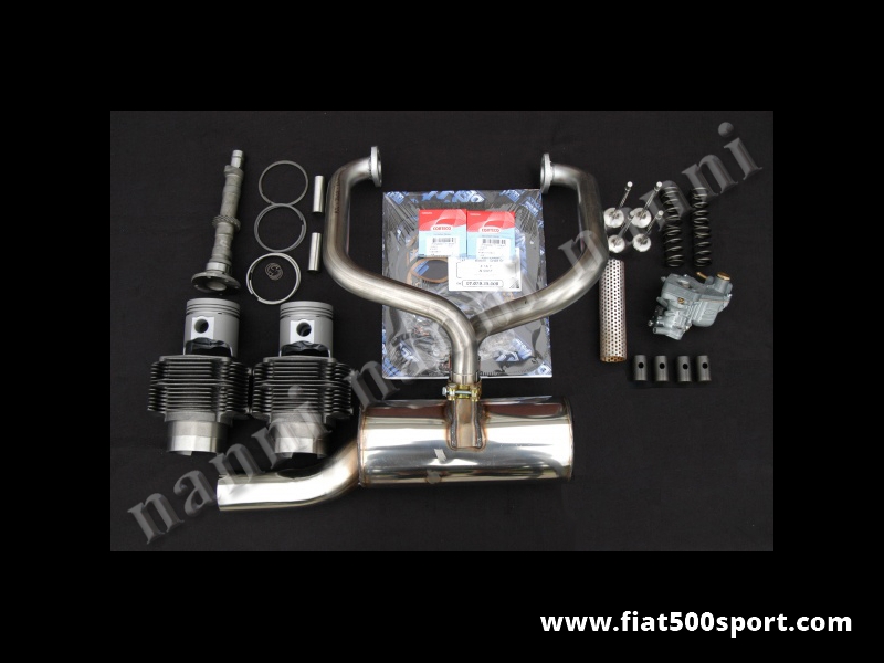 Art. 0251R - Fiat 500 R piston-liner kit NANNI for up grading engine (650 cc. 40 HP). - Fiat 500 R piston liner kit NANNI complete for up grading  engine (650 cc. 40 HP).
