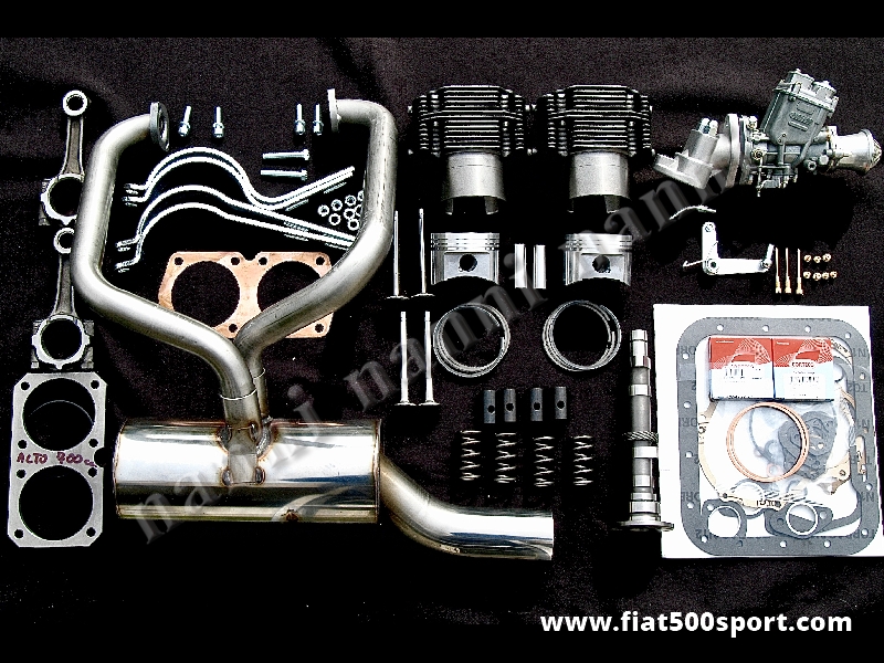 Art. 0252 - Fiat 500 F L piston-liner kit NANNI for up grading engine (700 CC 40 HP). - Fiat 500 F L complete piston liner kit NANNI for up grading engine (700 CC 40 HP).
