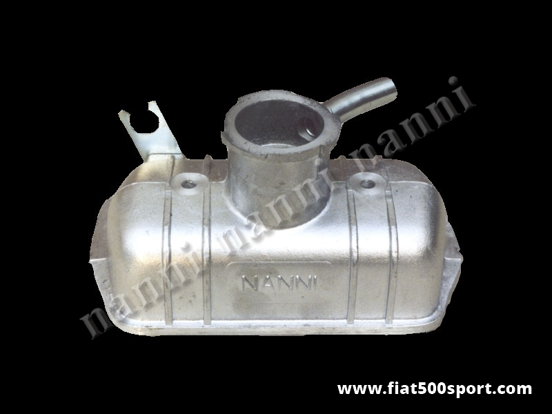 Art. 0260 - Coperchio punterie Fiat 500 F L R Fiat 126 NANNI   in alluminio. (Si monta perfettamente con il carburatore Weber 28 IMB). - Coperchio punterie Fiat 500 F L R Fiat 126 NANNI in alluminio. E’ predisposto per il montaggio con il carburatore originale Weber 26/28 IMB.
