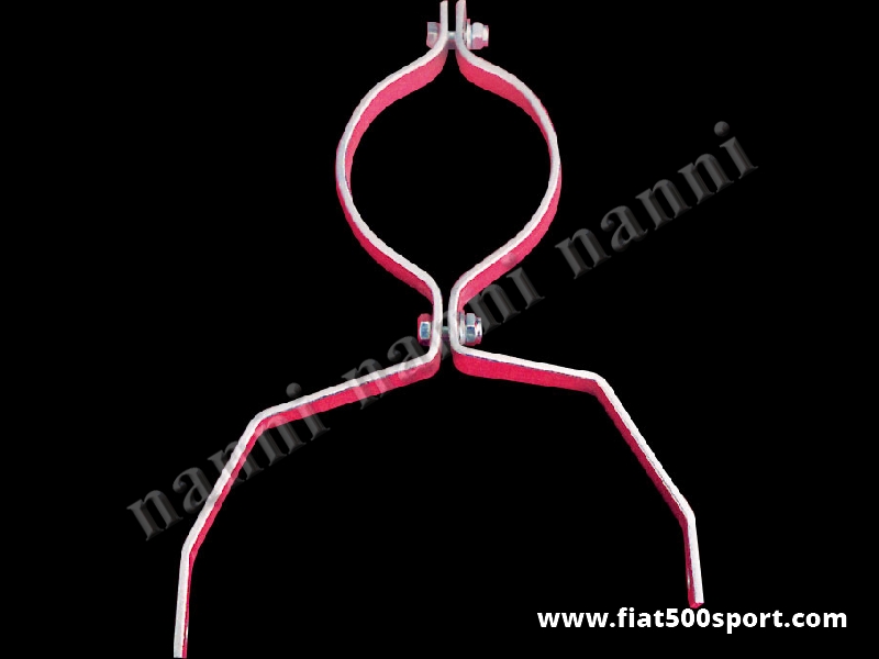 Art. 0282 - Supporto motorino avviamento Fiat  500 F L in acciaio.(per evitare che si rompa la campana del cambio) - Supporto motorino avviamento Fiat 500 F L in acciaio.(per evitare che si rompa la campana del cambio).
