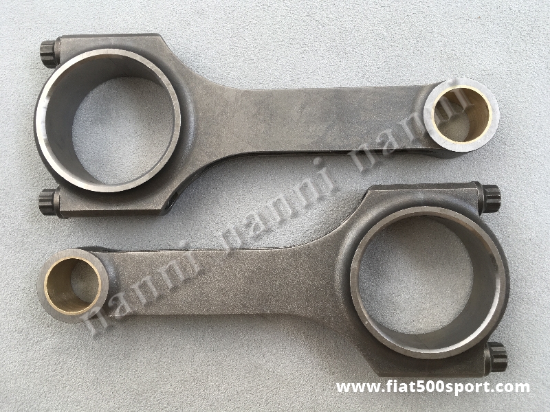 Art. 0293A - Bielle Fiat 500 Fiat 126 in acciaio ad H rovesciato, con boccola già squadrata. Interasse 130 mm - Coppia bielle Fiat 500 Fiat 126 in acciaio ad H rovesciato, con boccola già squadrata. Interasse 130 mm. Complete di bulloni ARP (i migliori )
Art. 0293A - Bielle Fiat 500 Fiat 126 in acciaio ad H rovesciato, con boccola già squadrata. Interasse 130 mm - Coppia bielle Fiat 500 Fiat 126 in acciaio ad H rovesciato, con boccola già squadrata. Interasse 130 mm. Complete di bulloni ARP (i migliori )
