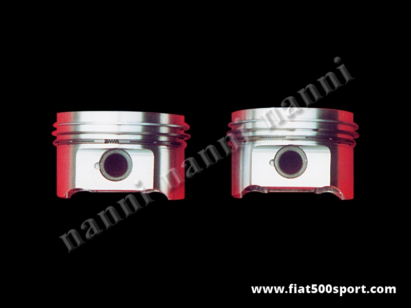 Art. 0298 - Pistoni  Fiat 500 Fiat 126 stampati 695 cc, Ø 79,5 mm disponibili con altezza di compressione 25 mm. e 28 mm. - Pistoni Fiat 500 Fiat 126 stampati 695 cc. Ø 79,5 mm disponibili con altezza di compressione 25 mm. e 28 mm. Serie completa di 2 pezzi. Questi pistoni richiedono bielle con interasse di 130 mm.
