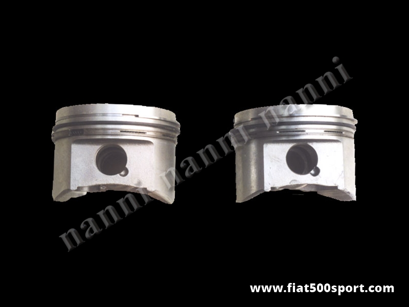 Art. 0309M - Pistons cast alloy Fiat 500 Fiat 126 704 cc. Diam. 80,40 mm. Complete set. - Cast alloy pistons Fiat 500 Fiat 126 704 cc. Diam. 80,4 mm. complete set.

