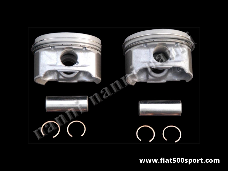 Art. 0310M - Pistons cast alloy Fiat 126 diam. 82,4  740 cc. ( Oversized 4/10 mm.). Complete set. - Cast alloy pistons Fiat 126 diam. 82,4 740 cc. (Oversized 4/10 mm.) Complete set.
