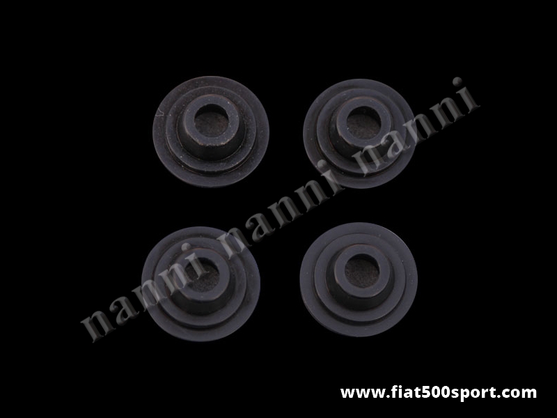 Art. 0358 - Piattelli in titanio Fiat 500 Fiat 126 ,  (4 pezzi) per valvole con stelo Ø 7 mm - Piattelli Fiat 500 Fiat 126 in titanio (4 pezzi) per valvole con stelo Ø 7 mm. Su questo articolo si possono montare unicamente le molle valvole in 4 pezzi, art. 0370, e i nostri semiconi art. 0359.
