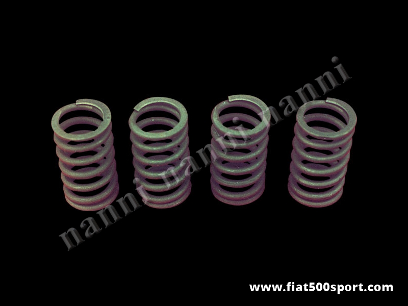 Art. 0370 - Springs valves Fiat 500 Fiat 126 reinforced set NANNI.(4 pieces). - Springs  valves Fiat 500 Fiat 126 reinforced set NANNI (4 pieces).
