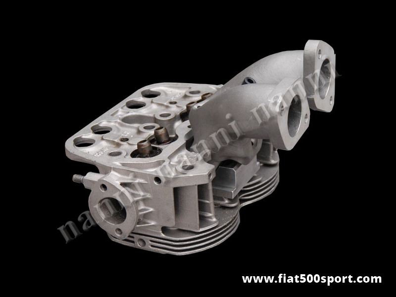 Art. 0390 - Head assy Fiat 500 Fiat 126 twin-choke new with inlet manifold NANNI. - Head assy Fiat 500 Fiat 126 twin-choke new with inlet manifold NANNI.
