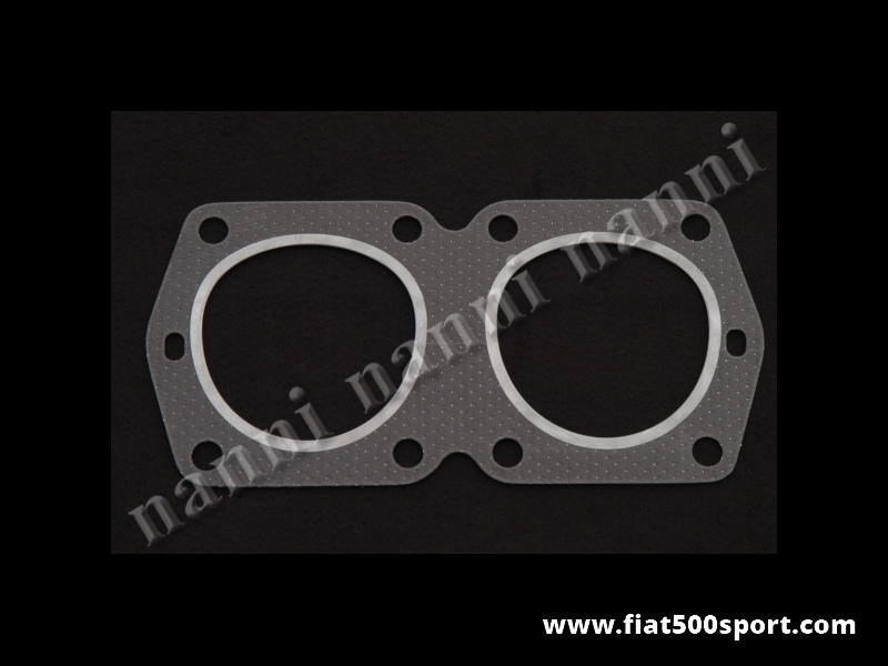 Art. 0420F - Guarnizione testa Fiat 500 F L cc.499 e cc. 540. ( per pistoni diam. 67,4 mm. e diam. 70 mm.) - Guarnizione di testa Fiat 500 F L per motore cc.499 con pistoni diam. mm.67,4, oppure cc. 540 con pistoni diam. mm. 70, spessore 12/10.
