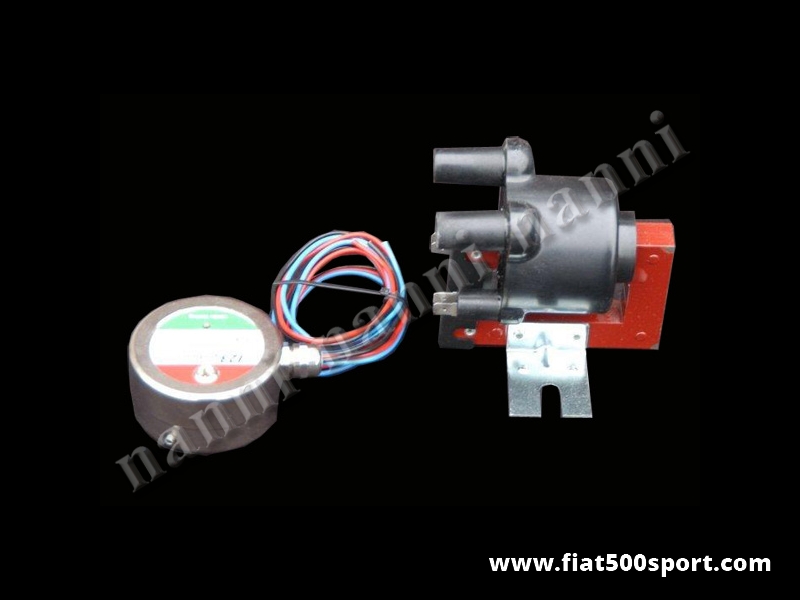 Art. 0447R - Accensione elettronica Fiat 500 Fiat 126 ad anticipo variabile. (Senza bobina) - Accensione elettronica Fiat 500 Fiat 126 ad anticipo variabile. Utilizza la doppia bobina della Panda 30 per incrementare le prestazioni del motore e ridurre i consumi.(la bobina non è in dotazione.)
