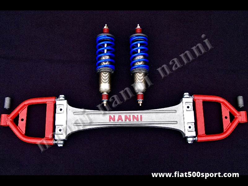 Art. 0479 - Fiat 500 Fiat 126 complete road front suspension kit. - Fiat 500 Fiat 126 complete road front suspension kit. ( with the mounting instructions and silentblocs) The springs of the shock absorbers are for a stradal use.
