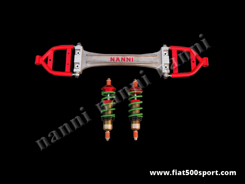 Art. 0479 - Sospensione Fiat 500 Fiat 126 anteriore con bracci oscillanti. - Sospensione Fiat 500 Fiat 126 anteriore a bracci oscillanti (gli ammortizzatori sono a doppio effetto, si possono indurire secondo le proprie esigenze, a gas e regolabili in altezza). Comprende anche i 2 silentblocs per i bracci oscillanti.Con questo articolo e’ consigliabile acquistare anche la barra duomi art.0480 e le ns. staffe art. 0488B.
Art. 0479 - Sospensione Fiat 500 Fiat 126 anteriore con bracci oscillanti. - Sospensione Fiat 500 Fiat 126 anteriore a bracci oscillanti (gli ammortizzatori sono a doppio effetto, si possono indurire secondo le proprie esigenze, a gas e regolabili in altezza). Comprende anche i 2 silentblocs per i bracci oscillanti.Con questo articolo e’ consigliabile acquistare anche la barra duomi art.0480 e le ns. staffe art. 0488B.
