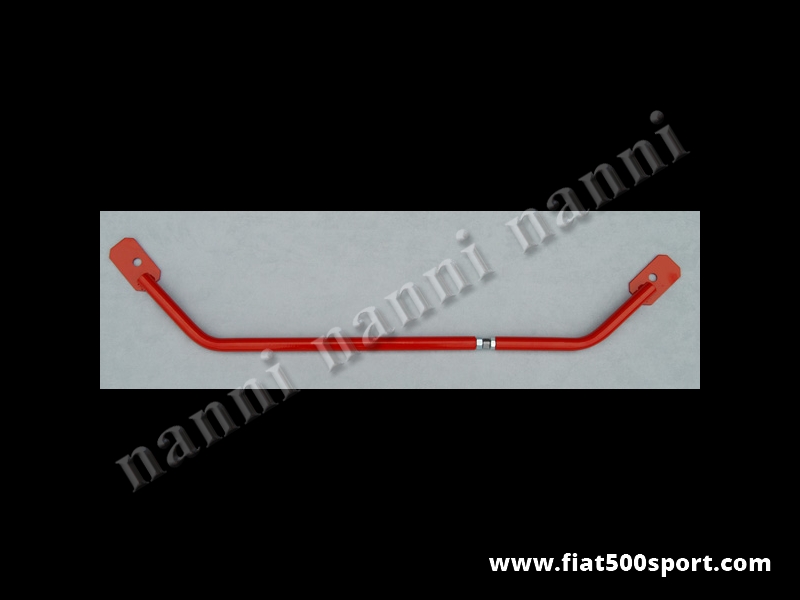 Art. 0480 - Barra duomi Fiat 500 Fiat 126 superiore  NANNI con giunto regolabile. - Barra duomi Fiat 500 Fiat 126 superiore NANNI con giunto regolabile. Serve inoltre a rinforzare la carrozzeria nell’ attacco superiore degli ammortizzatori anteriori. È un nostro prodotto.
