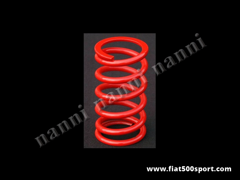 Art. 0482 - Molla Fiat 500 Fiat 126 da competizione per il ns. ammortizzatore 0473. - Molla Fiat 500 Fiat 126 da competizione per il nostro ammortizzatore anteriore 0473. 1 pezzo. Filo diametro 9,5 mm.
