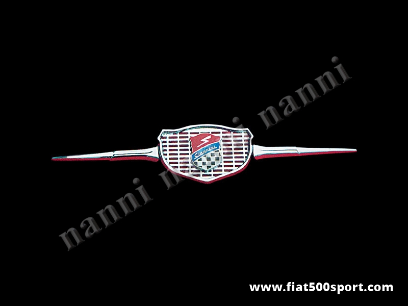 Art. 0502 - Giannini original light alloy front grille chromed with emblem. - Giannini original light alloy front grille chromed
with emblem.
