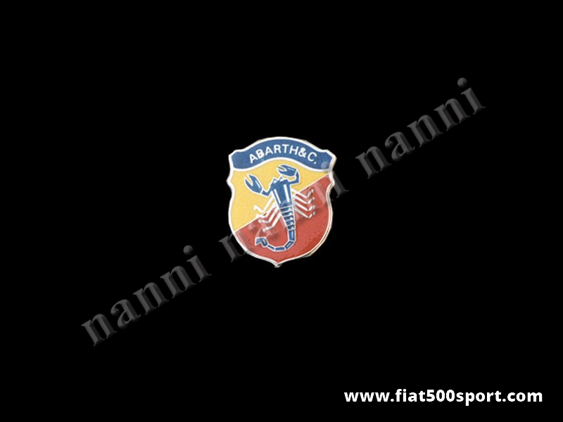 Art. 0513 - Rear bonnet Abarth enamel emblem 50 mm high - Rear bonnet Abarth enamel emblem
50 mm high
