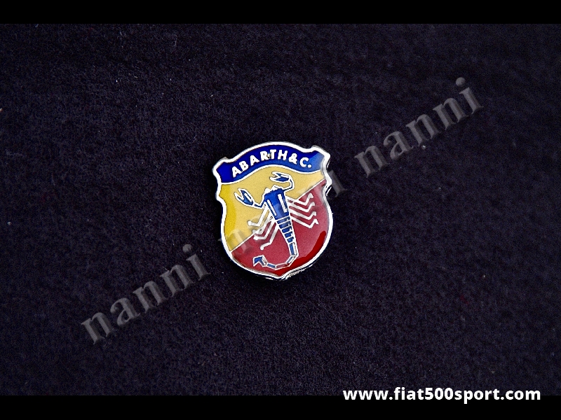 Art. 0519 - Abarth lapel big enamel emblem 28,5 mm high. - Abarth lapel big enamel emblem 28,5 mm high.
