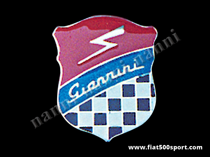 Art. 0535 - Giannini enamel emblem 72 mm high - Giannini enamel emblem 72 mm high
