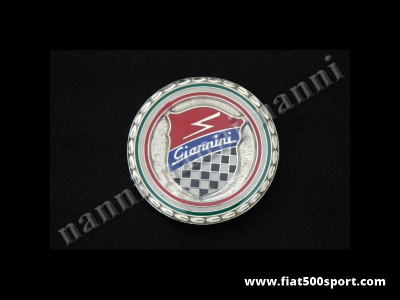 Art. 0537 - Giannini enamel emblem, Ø 55 mm. rond. - Giannini enamel emblem, Ø 55 mm. rond.
