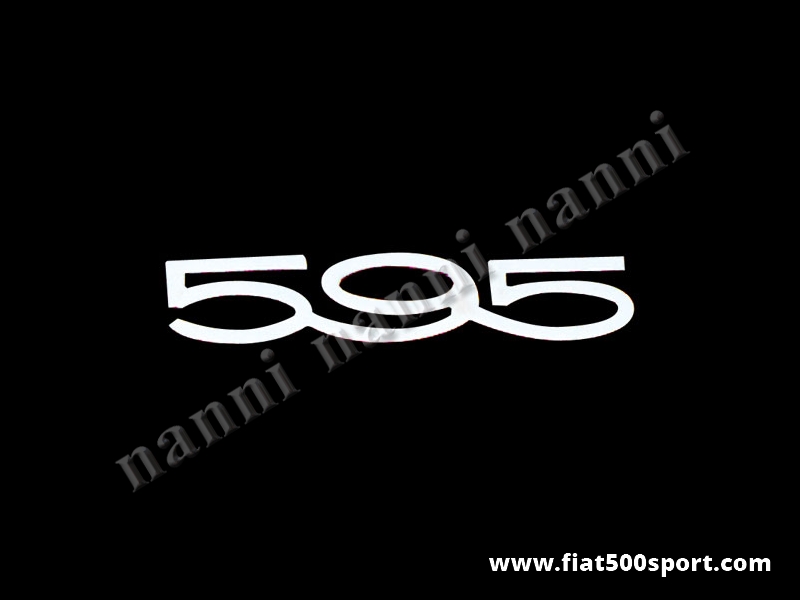 Art. 0551 - Abarth medium “595” chromed logo,length 118 mm - Abarth medium “595” chromed logo,
length 118 mm
