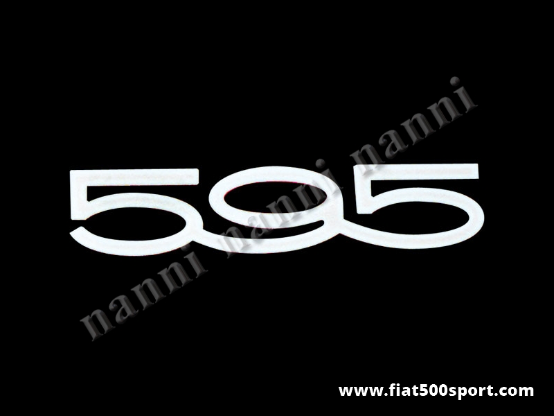 Art. 0552 - Abarth large “595” engine bonnet chromed logo, length 140 mm. - Abarth large “595” engine bonnet chromed
logo, length 140 mm.
