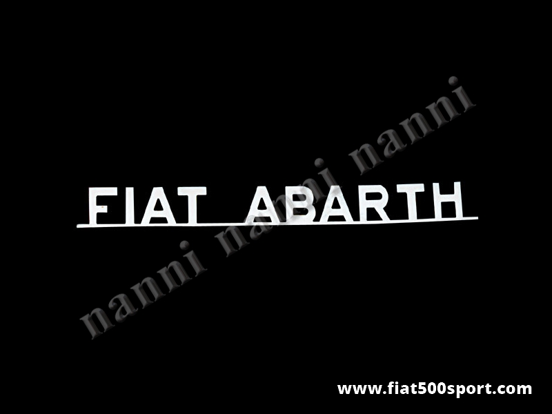 Abarth red letters water transfer decals