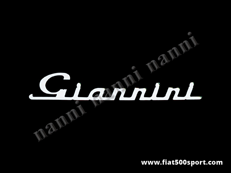 Art. 0570 - Giannini large chromed logo for rear engine hood. - Giannini large chromed logo for rear engine hood.

