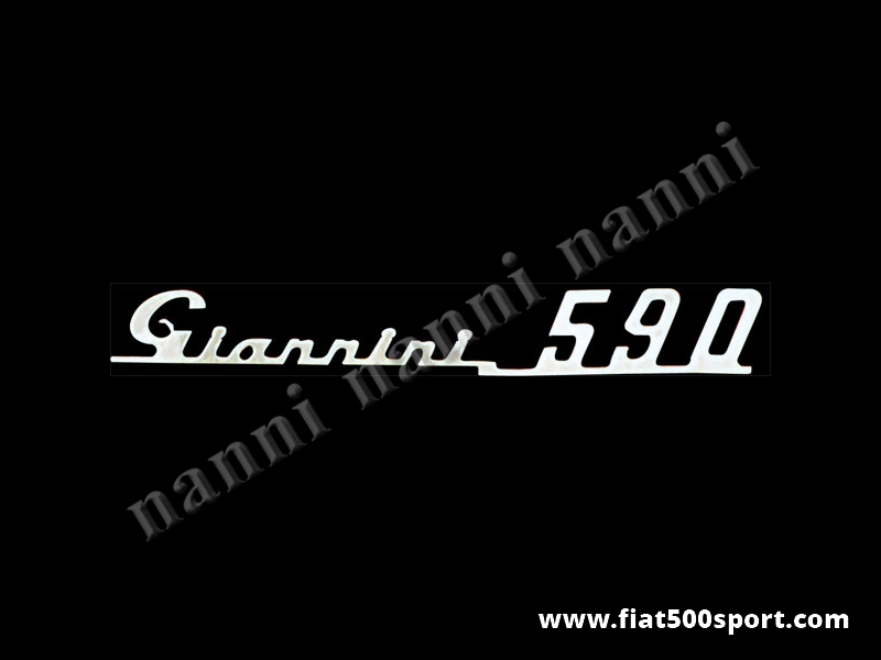 Art. 0573 - Giannini 590 chromed logo for dashboard. - Giannini 590 chromed logo for dashboard.
