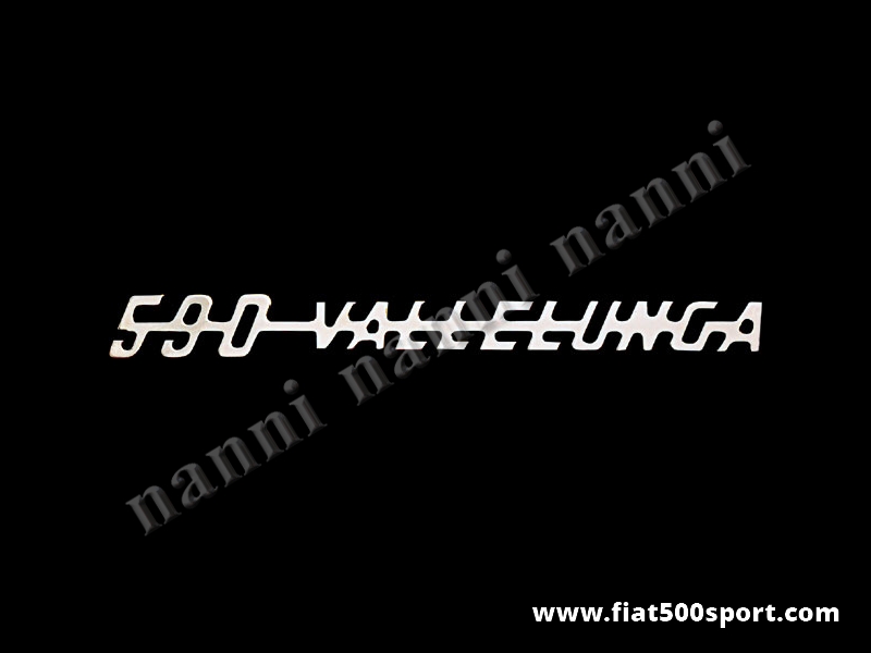 Art. 0576 - Giannini  590 Vallelunga chromed logo for rear engine hood. - Giannini 590 Vallelunga chromed logo for rear engine hood.
