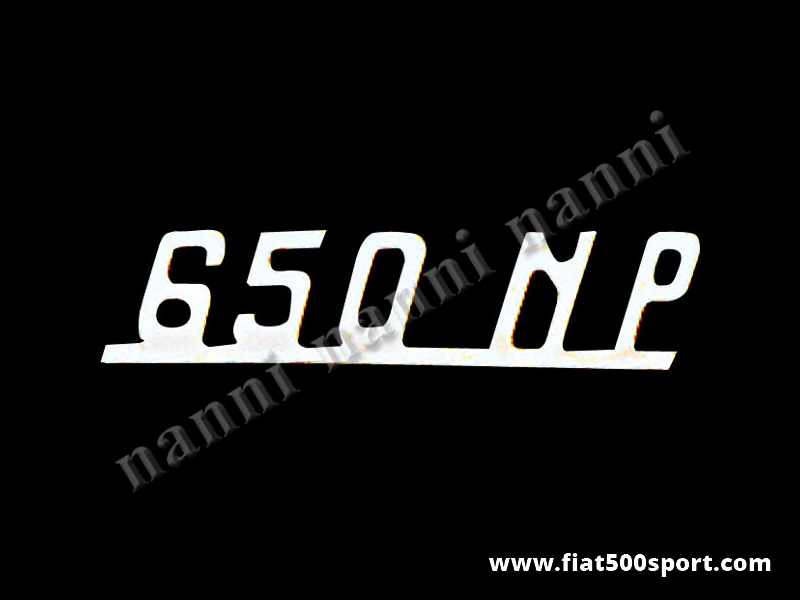 Art. 0580 - Giannini  650 NP chromed logo for dashboard. - Giannini 650 NP chromed logo for dashboard.
