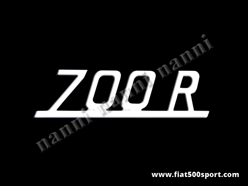 Art. 0581 - Giannini 700R chromed logo for engine bonnet. - Giannini 700R chromed logo for engine bonnet.
