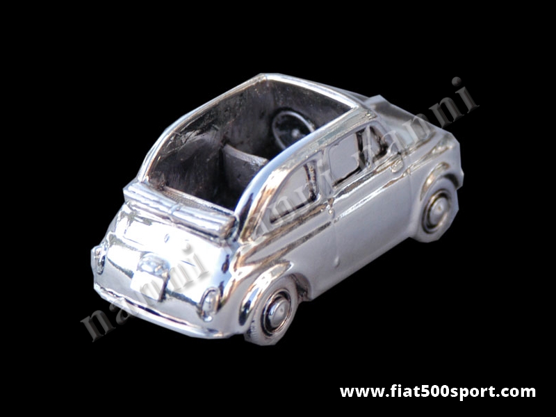 Art. 0621 - Fiat 500 silver plate model medium (size 6,5 cm.) - Fiat 500 silver plate model medium size
6,5 cm.
