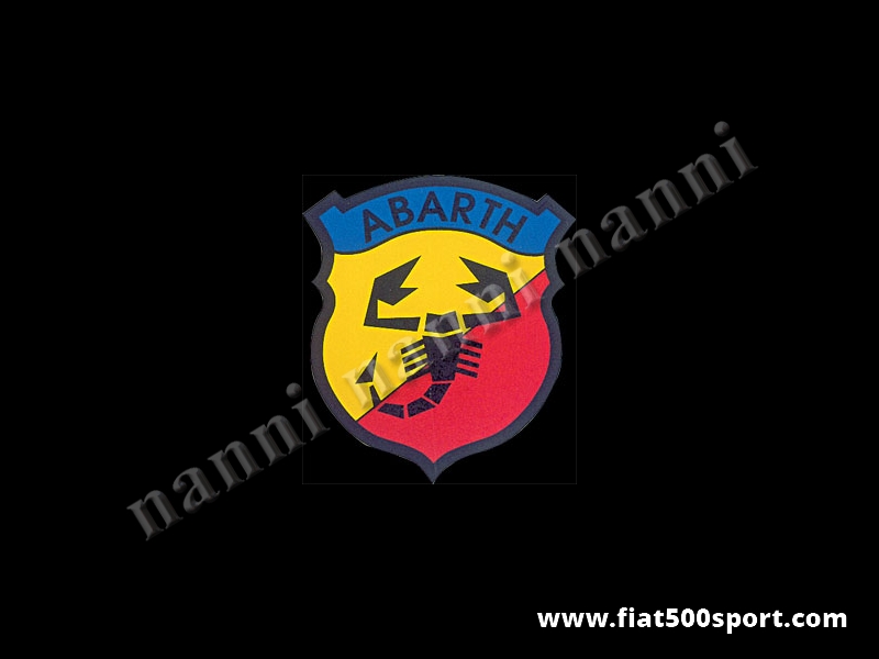 Art. 0630 - Abarth emblem shield sticker, 90 mm. high - Abarth emblem shield sticker, 100 mm high
