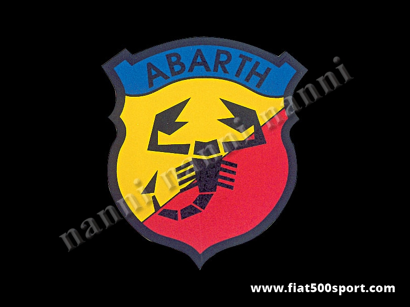 Art. 0631 - Abarth emblem shield sticker, 135 mm. high - Abarth emblem shield sticker, 150 mm high
