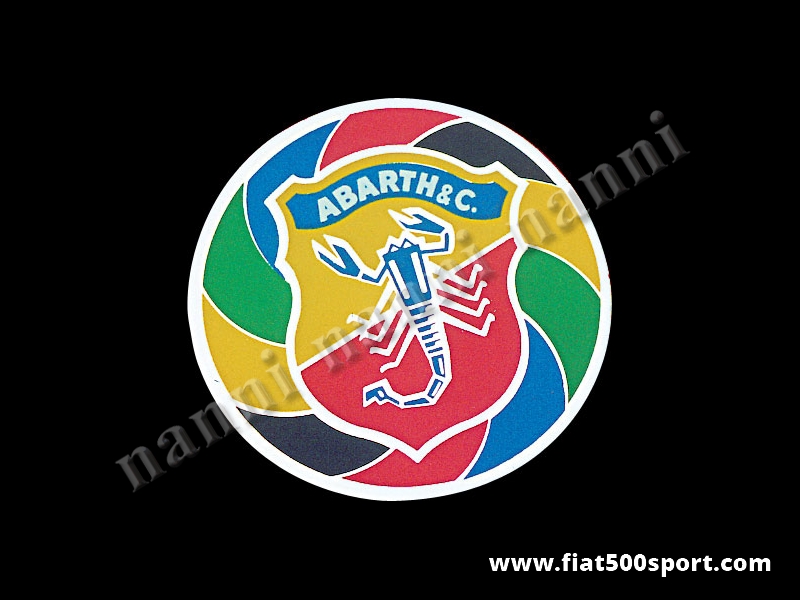 Art. 0637 - Stemma  Abarth adesivo rotondo Ø 60 mm - Stemma adesivo Abarth rotondo Ø 60 mm
