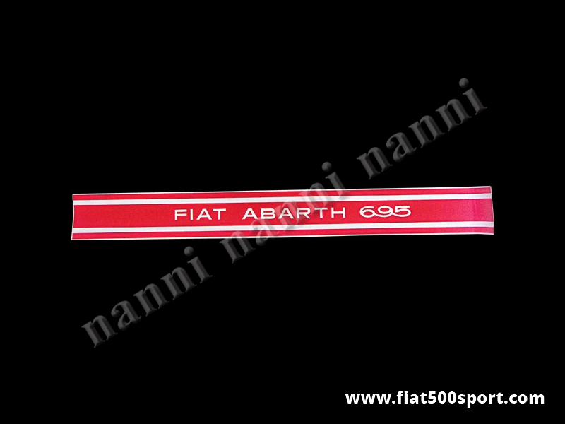 Art. 0642 - Fiat Abarth 695 strisce adesive rosse per fiancate (4 pezzi) - Fiat Abarth 695 strisce adesive rosse per fiancate (4 pezzi).
Art. 0642 - Fiat Abarth 695 strisce adesive rosse per fiancate (4 pezzi) - Fiat Abarth 695 strisce adesive rosse per fiancate (4 pezzi).