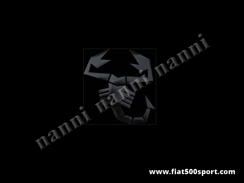 Art. 0650nero - Sticker small black scorpion 17 cm. high. - Small black scorpion sticker 17 cm. High
