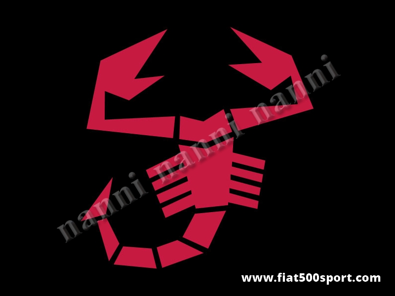 Art. 0653red - Sticker large red scorpion 34 cm. high. - Large red scorpion sticker 34 cm. high.
