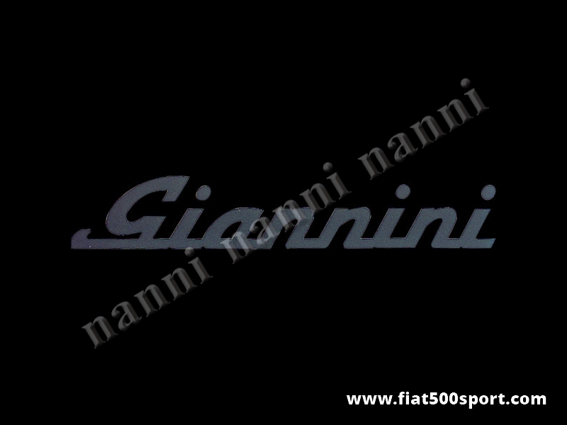 Art. 0665nero - Giannini black side decal under lateral window. - Giannini black side decal
under lateral window. Total length cm. 35,5. High cm. 6,3.
