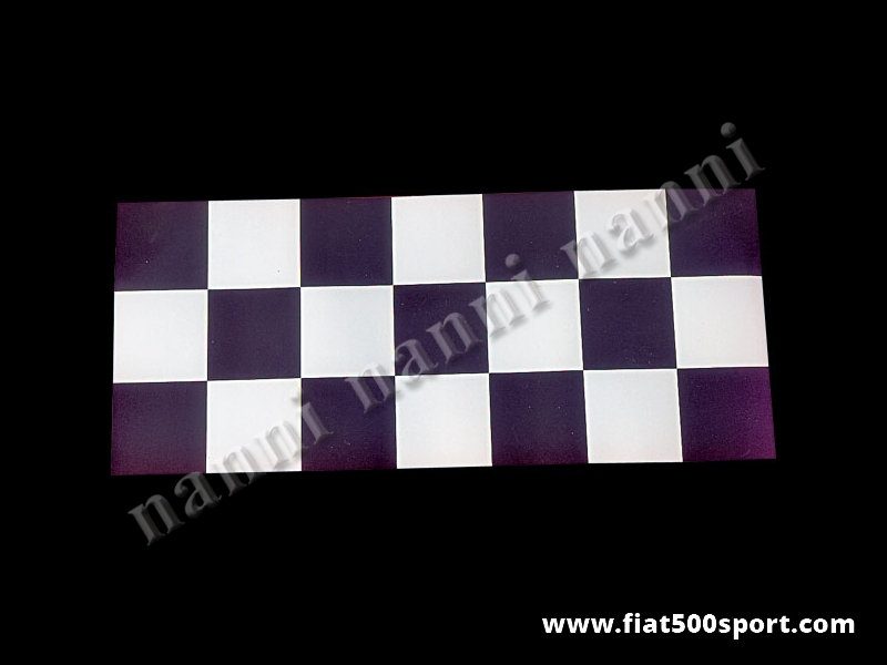 Art. 0670 - Sticker chequered black and white 30×70 cm. - Chequered black and white sticker 30×70 cm.
