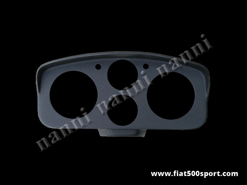 Art. 0704 - Portastrumenti Fiat 500 D F R Abarth (per contagiri e contachilometri Ø 80 mm). - Portastrumenti Fiat 500 D F R Abarth (per contagiri e contachilometri Ø 80 mm) verniciato con vernice satinata e pronto per il montaggio. Nostra produzione.
