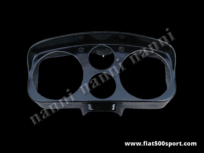 Art. 0705 - Portastrumenti Fiat 500 D F R Abarth (per contagiri e contachilometriØ 100 mm) - Portastrumenti Fiat 500 D F R Abarth (per contagiri e contachilometri Ø 100 mm) verniciato con vernice satinata e pronto per il montaggio. Nostra produzione.
