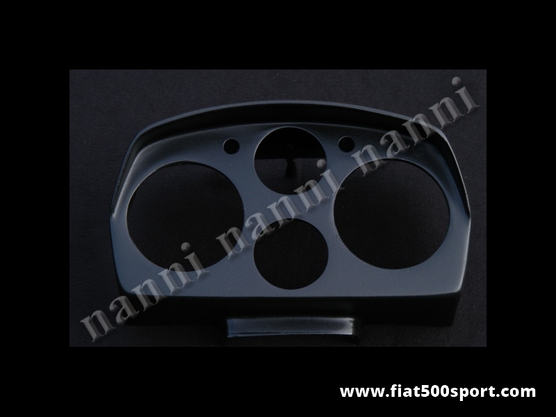 Art. 0706 - Portastrumenti Fiat 500 L Abarth  (contagiri e contachilometri Ø 80 mm) - Portastrumenti in vetroresina per Abarth 500 L (contagiri e contachilometri Ø 80 mm) verniciato con vernice satinata e pronto per il montaggio. Nostra produzione.
