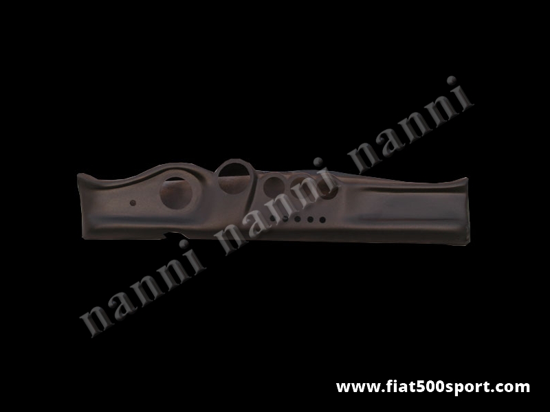 Art. 0715 - Fiat 500 black painted fiberglass dashboard with 2 holes diam. 80 mm. - Fiat 500 black painted fiberglass dashboard with 2 holes diam. 80 mm. Our product.
