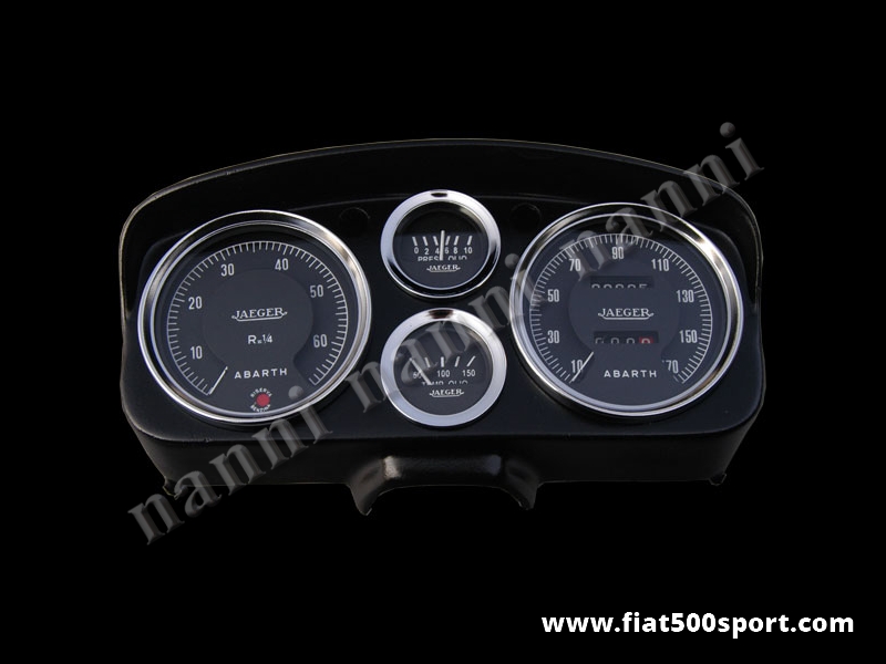 Art. 0723 - Cruscotto Abarth 595 e 695 prima serie - Cruscotto originale Abarth 595 e 695
prima serie completo di contagiri e contakil. diam.100 mm 2 manometri e luci spia. Tutto materiale nuovo, costruito in Italia.
Art. 0723 - Cruscotto Abarth 595 e 695 prima serie - Cruscotto originale Abarth 595 e 695
prima serie completo di contagiri e contakil. diam.100 mm 2 manometri e luci spia. Tutto materiale nuovo, costruito in Italia.