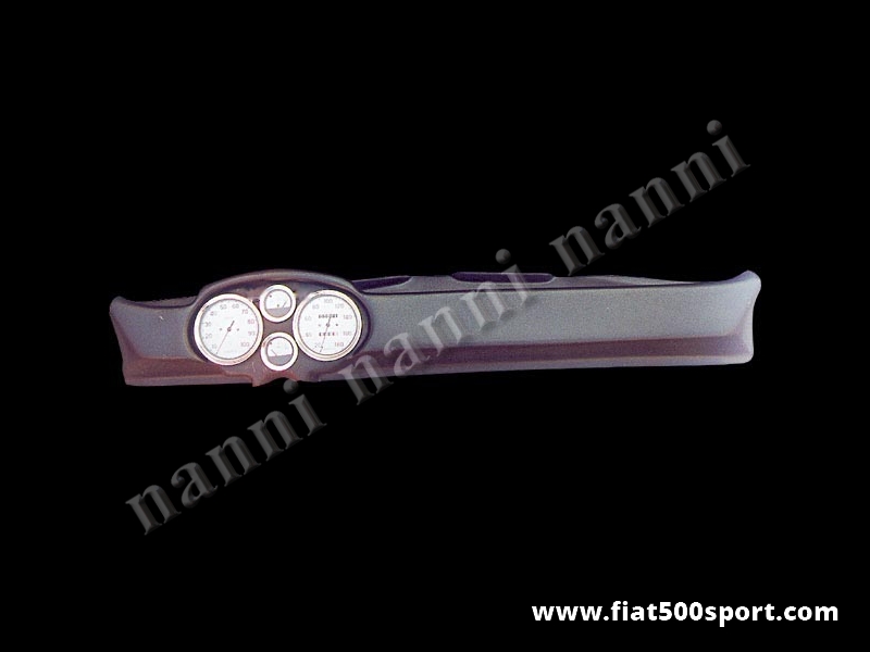 Art. 0731bia - Cruscotto Fiat 500 My car completo con strumenti diam. 100 mm. - Cruscotto Fiat 500 My Car completo (Contagiri e contachilometri Bianchi Ø 100 mm. Manometro livello benzina e a scelta: manometro pressione olio oppure temperatura olio). Luci spia verde e rossa. Tutto materiale nuovo, costruito in Italia.
Art. 0731bia - Cruscotto Fiat 500 My car completo con strumenti diam. 100 mm. - Cruscotto Fiat 500 My Car completo (Contagiri e contachilometri Bianchi Ø 100 mm. Manometro livello benzina e a scelta: manometro pressione olio oppure temperatura olio). Luci spia verde e rossa. Tutto materiale nuovo, costruito in Italia.