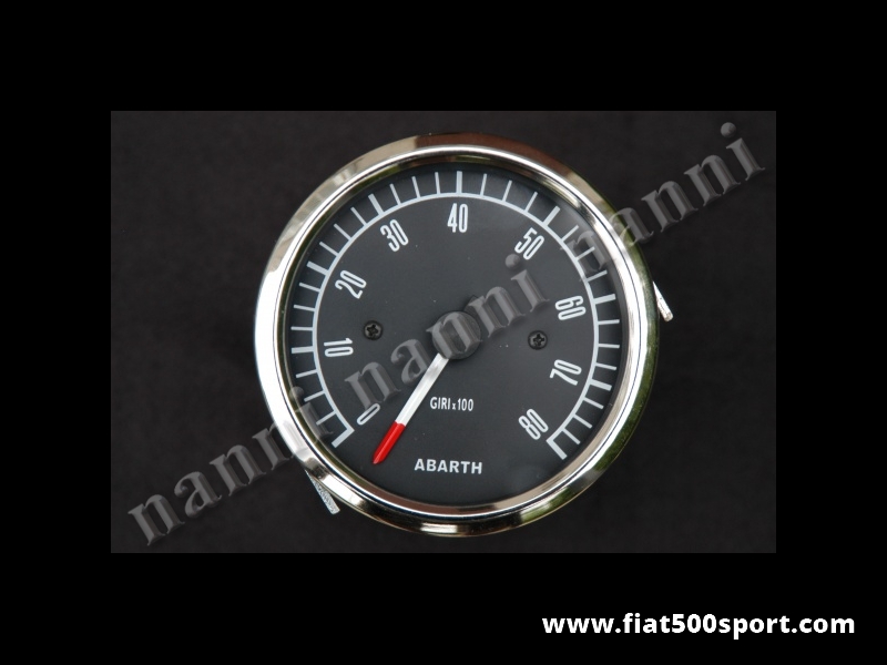 Art. 0743 - Abarth electronic rev-counter black Ø 80 mm. - Abarth electronic rev-counter black Ø 80 mm.
