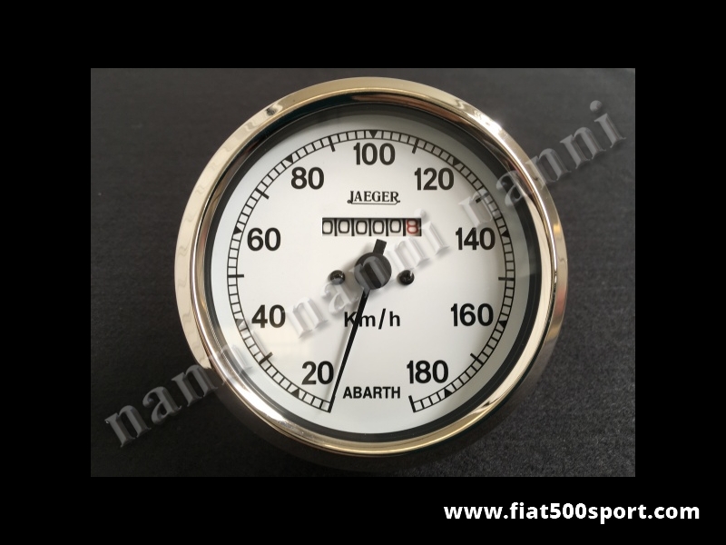 Art. 0744 - Abarth Jaeger speedometer assy white complete Ø 100 mm. - Abarth Jaeger speedometer assy white complete Ø 100 mm.
