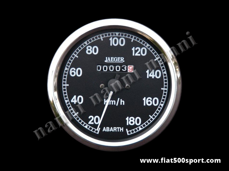 Art. 0746 - Abarth Jaeger speedometer assy complete black Ø 100 mm. - Abarth Jaeger black speedometer assy complete Ø 100 mm.
